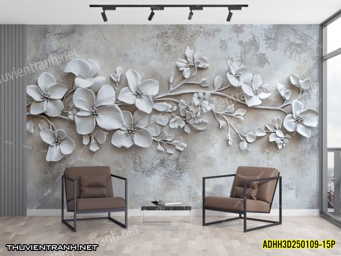Tranh dán tường Hoa 3D- ADHH3D250109--15P - Kết quả tìm kiếm tranh tường